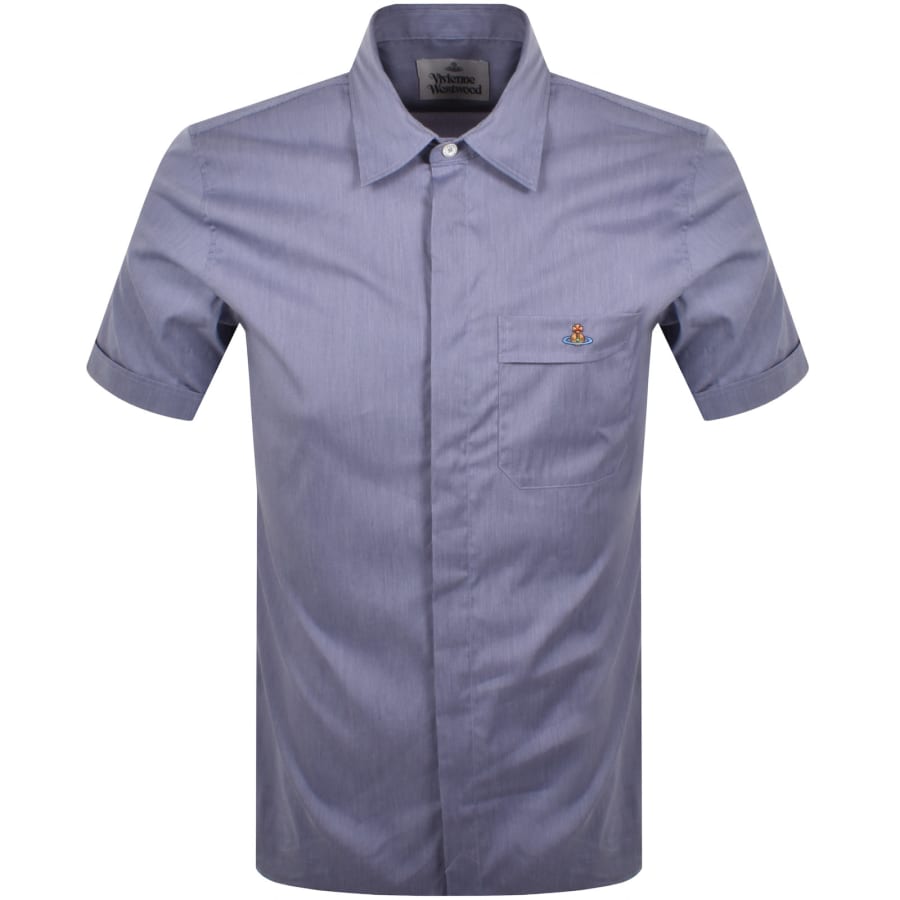 Image number 1 for Vivienne Westwood Short Sleeved Shirt Blue
