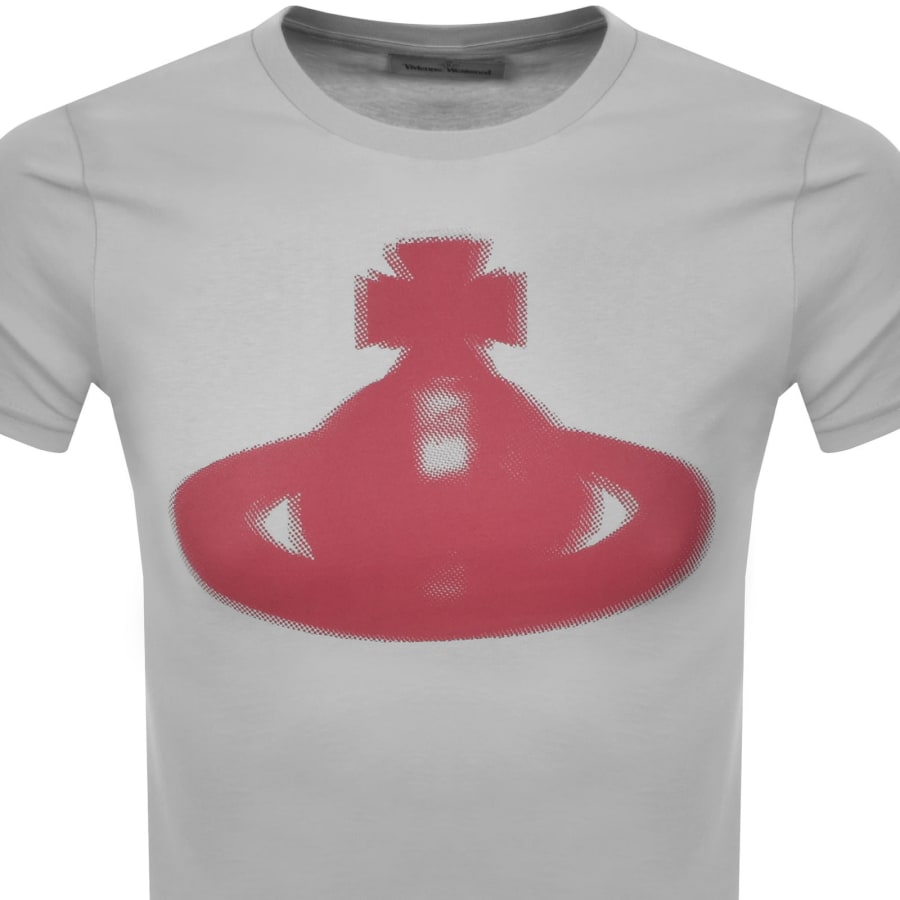 Image number 2 for Vivienne Westwood Halftone Orb T Shirt Grey