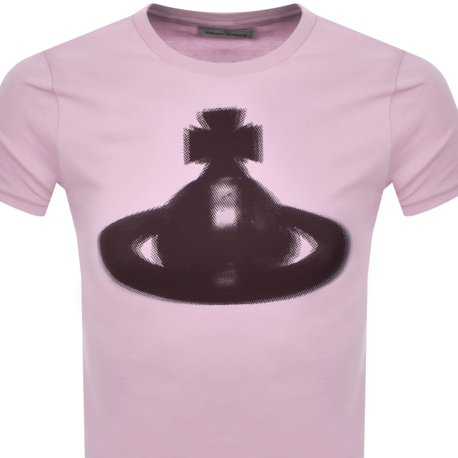 Image number 2 for Vivienne Westwood Halftone Orb T Shirt Pink