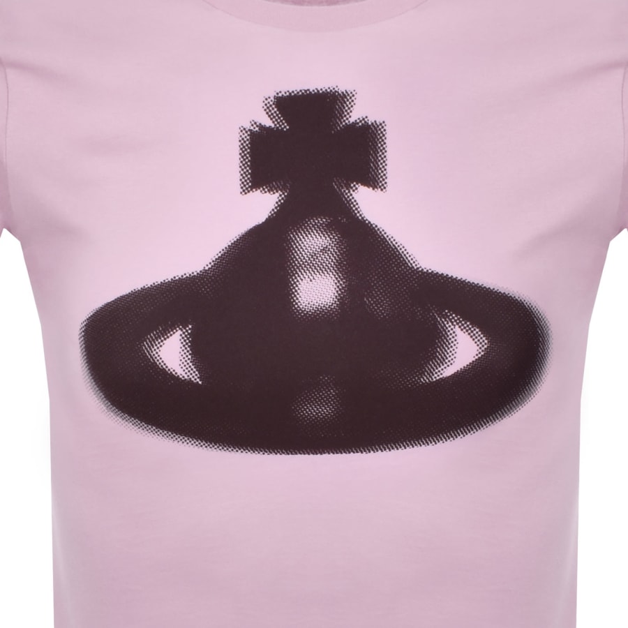Image number 3 for Vivienne Westwood Halftone Orb T Shirt Pink