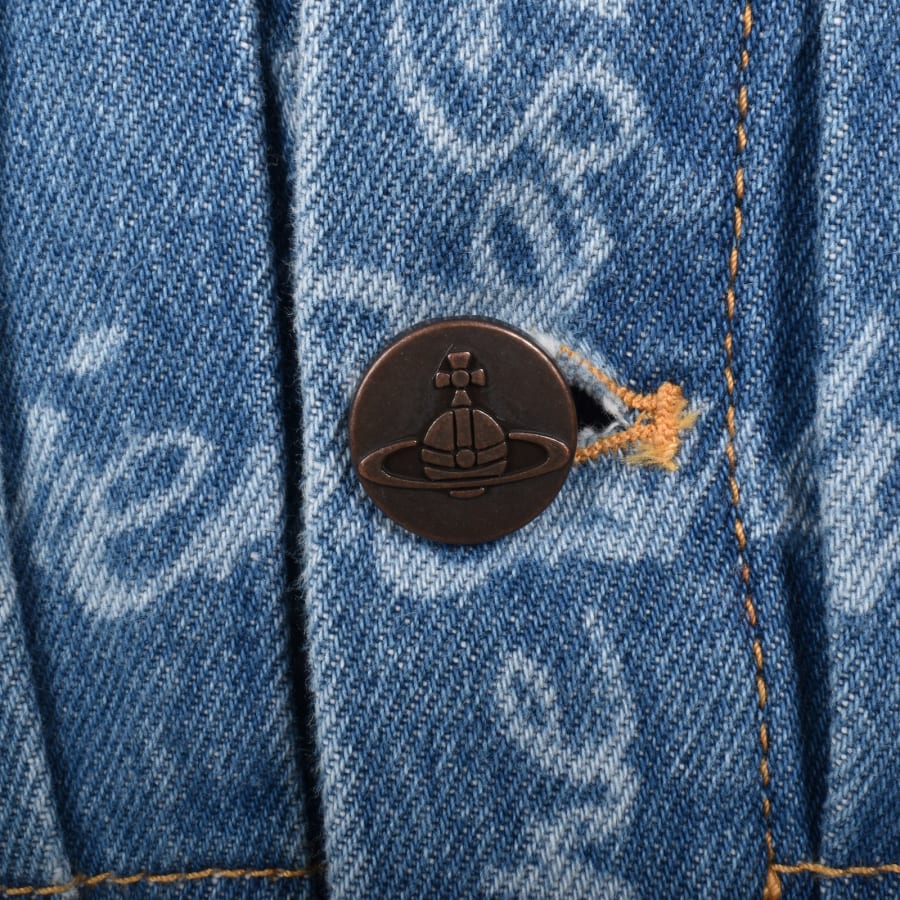 Image number 3 for Vivienne Westwood Marlene Denim Jacket Blue