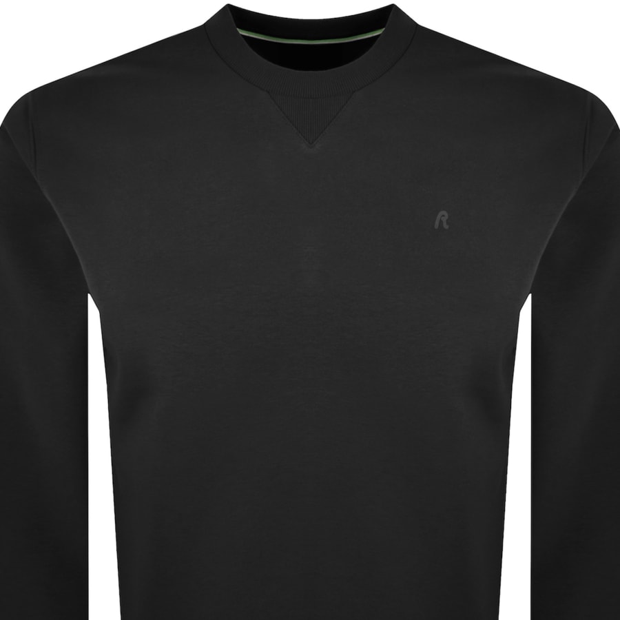 Image number 2 for Replay Crew Neck Sweatshirt Black