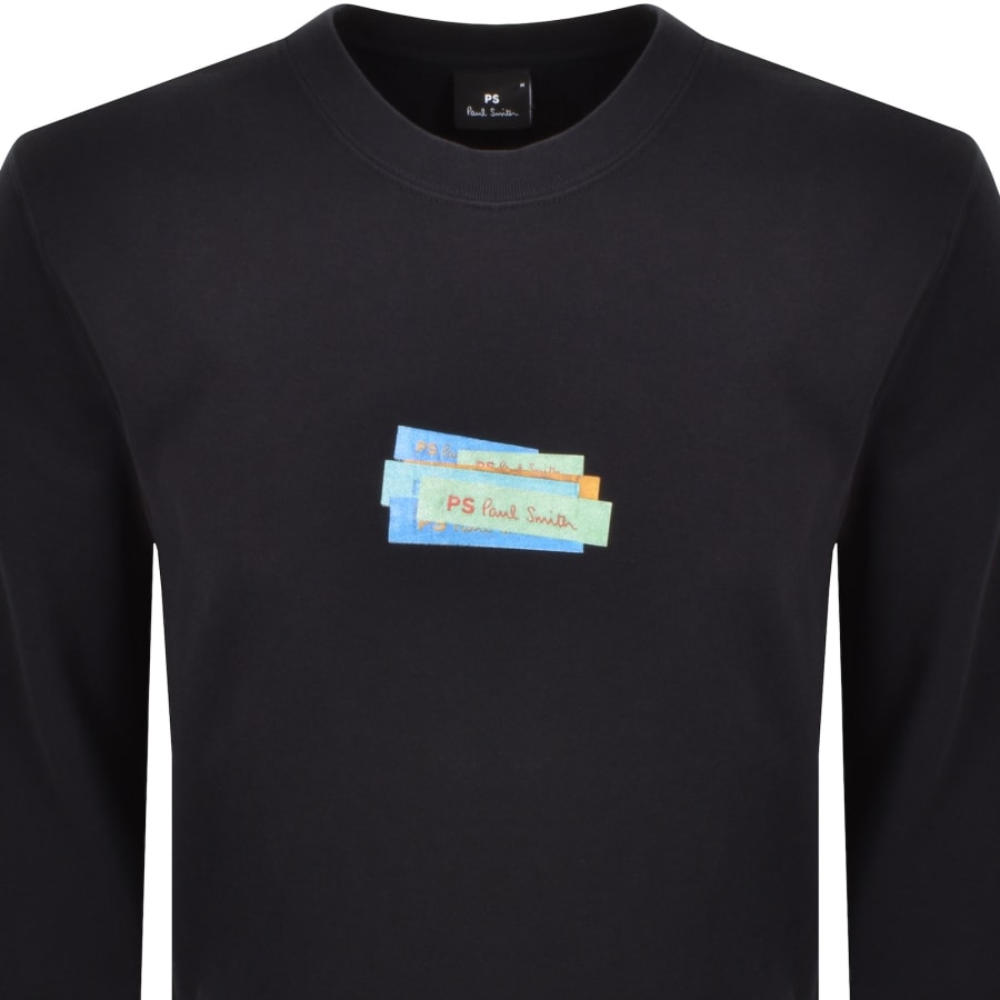 Image number 2 for Paul Smith Crew Neck Sweatshirt Navy