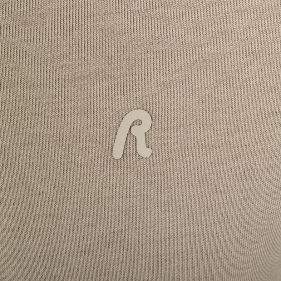 Image number 3 for Replay Fleece Hoodie Stone Beige