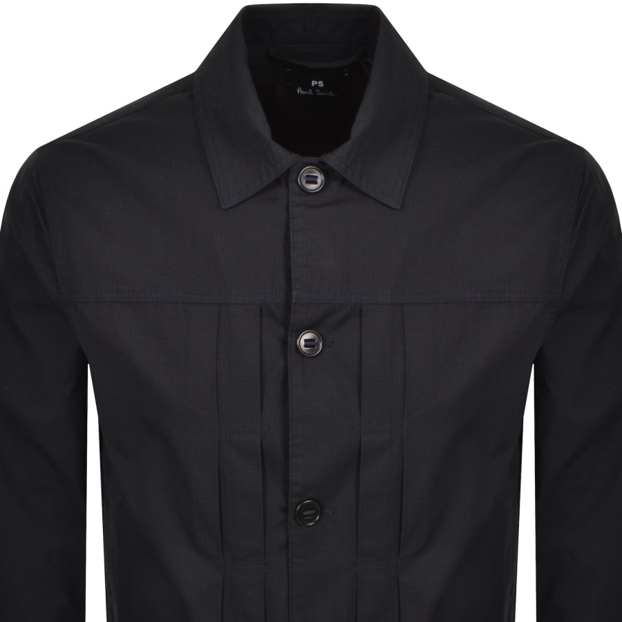 Image number 2 for Paul Smith Overshirt Jean Jacket Navy