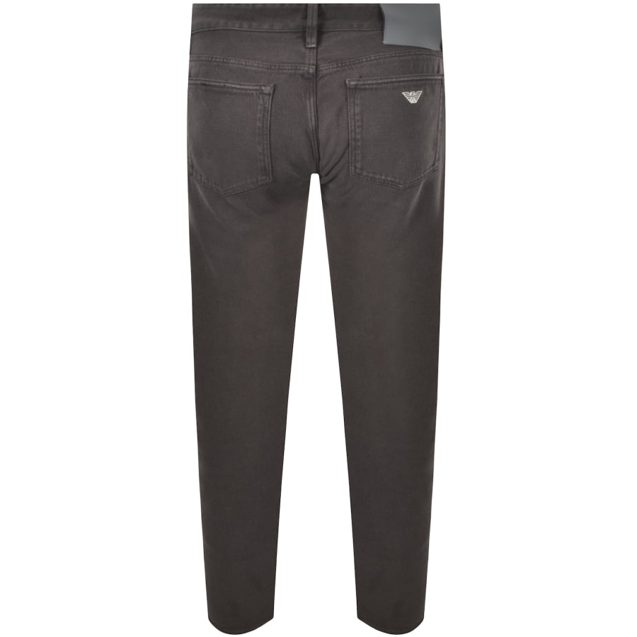 Image number 3 for Emporio Armani J75 Slim Fit Jeans Anthracite Grey