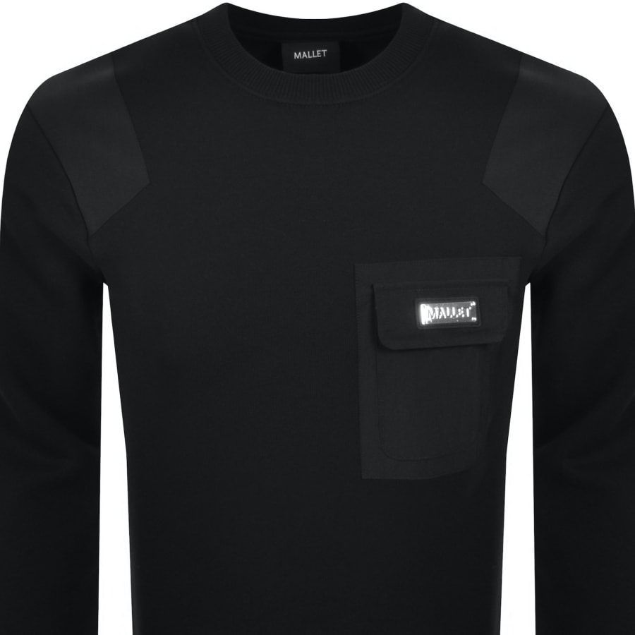 Image number 2 for Mallet Nylon Patch Sweatshirt Black