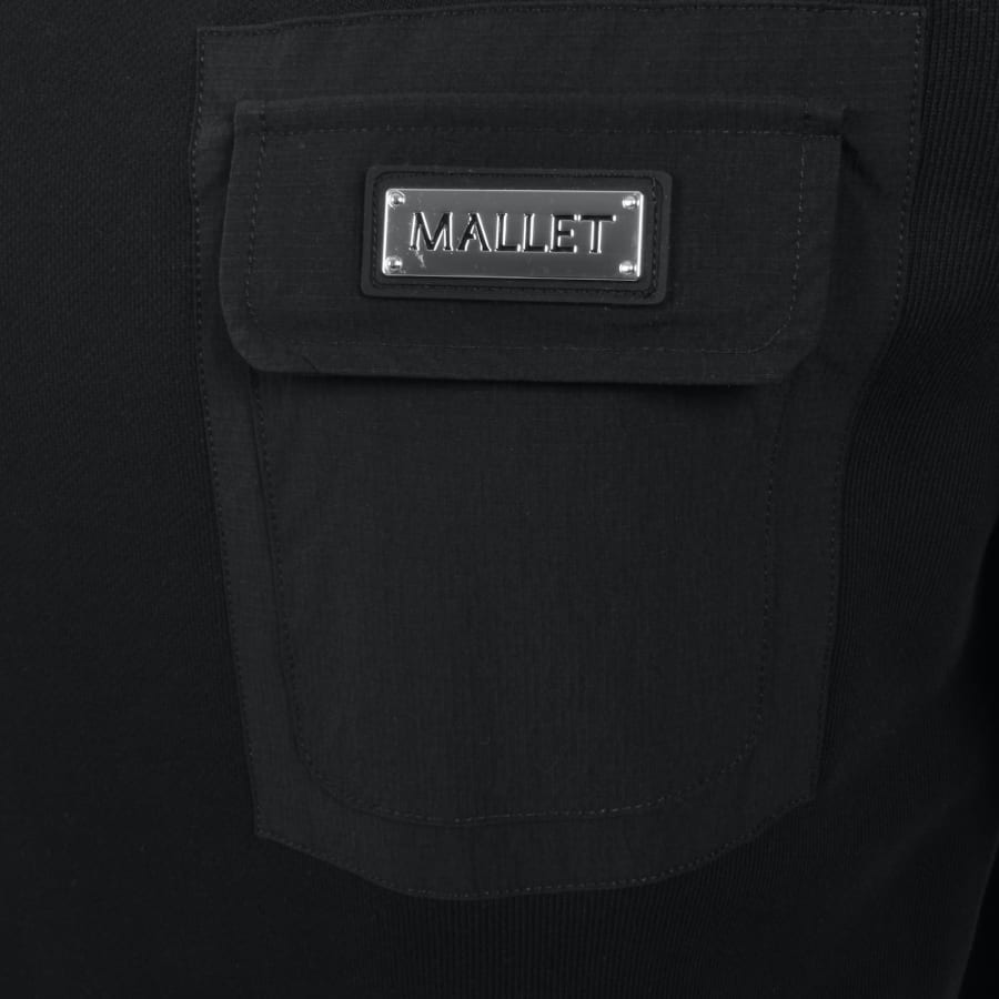Image number 3 for Mallet Nylon Patch Sweatshirt Black