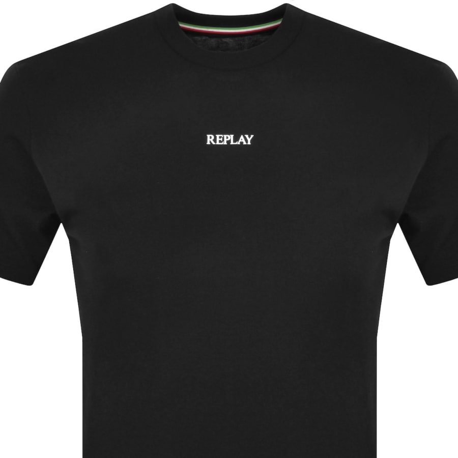 Image number 2 for Replay Logo T Shirt Black