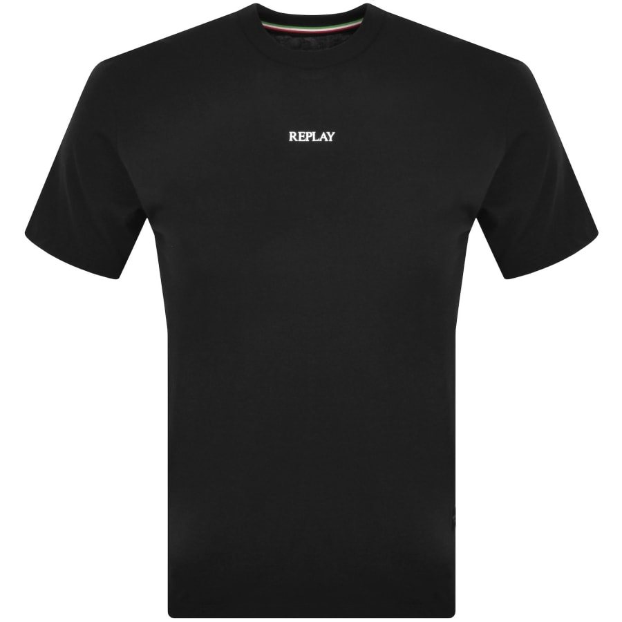 Image number 1 for Replay Logo T Shirt Black
