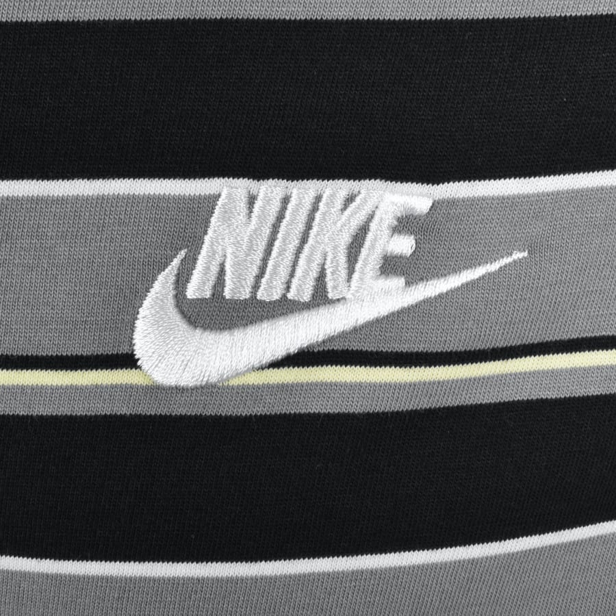 Image number 3 for Nike Club Stripe T Shirt Black