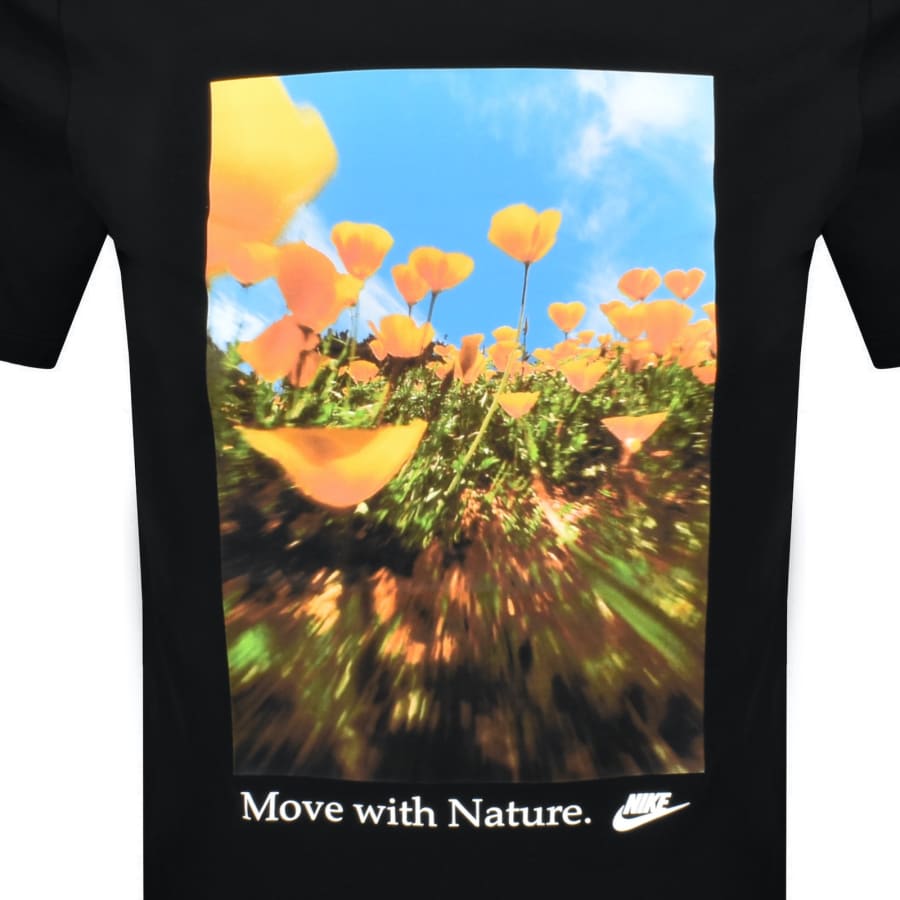 Image number 3 for Nike Sportswear OC Flower Graphic T Shirt Black