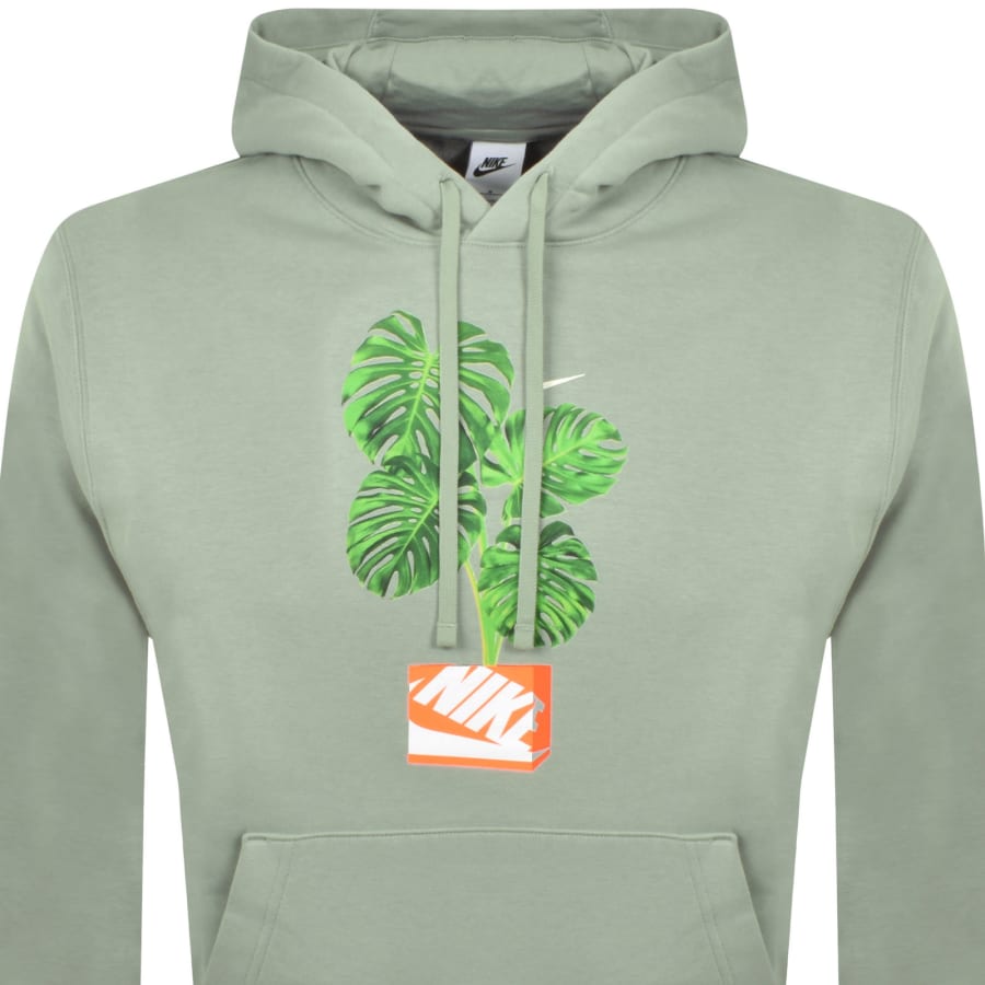 Image number 2 for Nike Club Hoodie Green