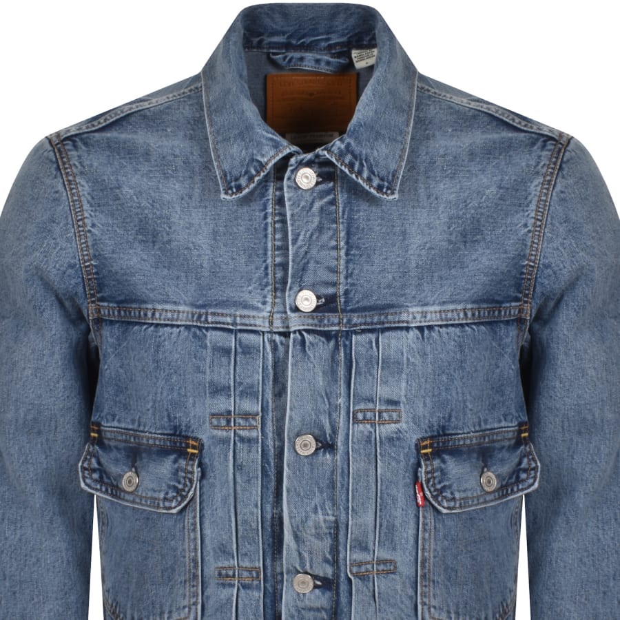 Image number 2 for Levis Type 2 Trucker Denim Jacket Blue