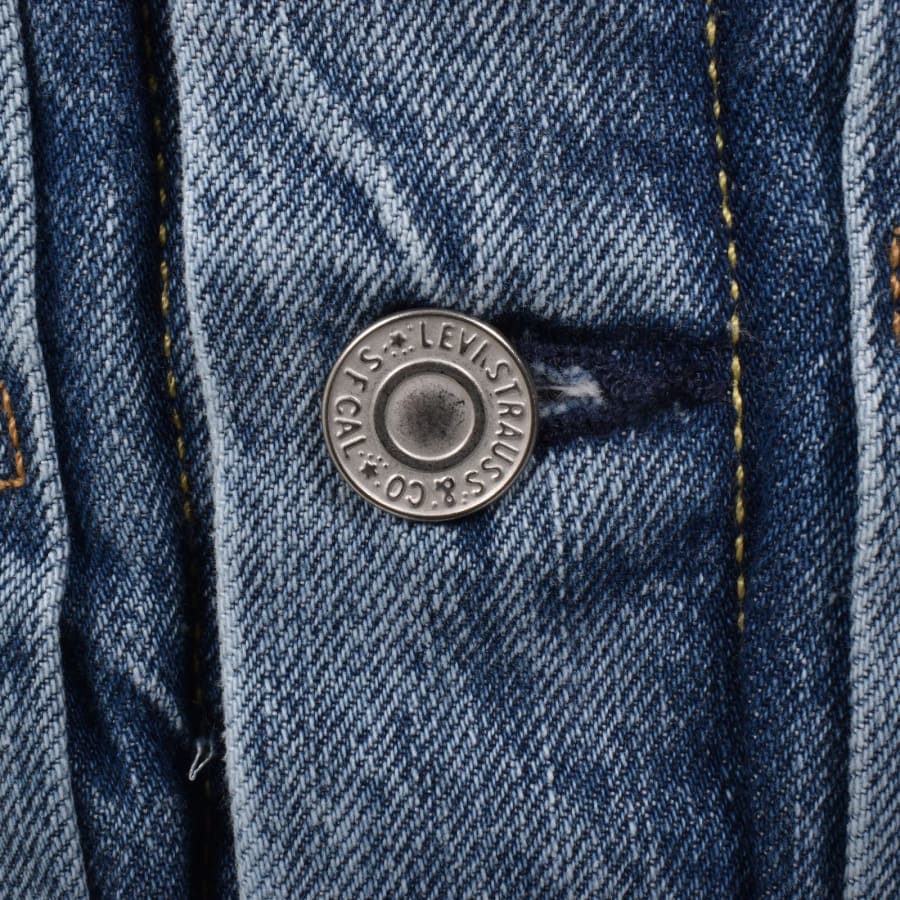 Image number 5 for Levis Type 2 Trucker Denim Jacket Blue