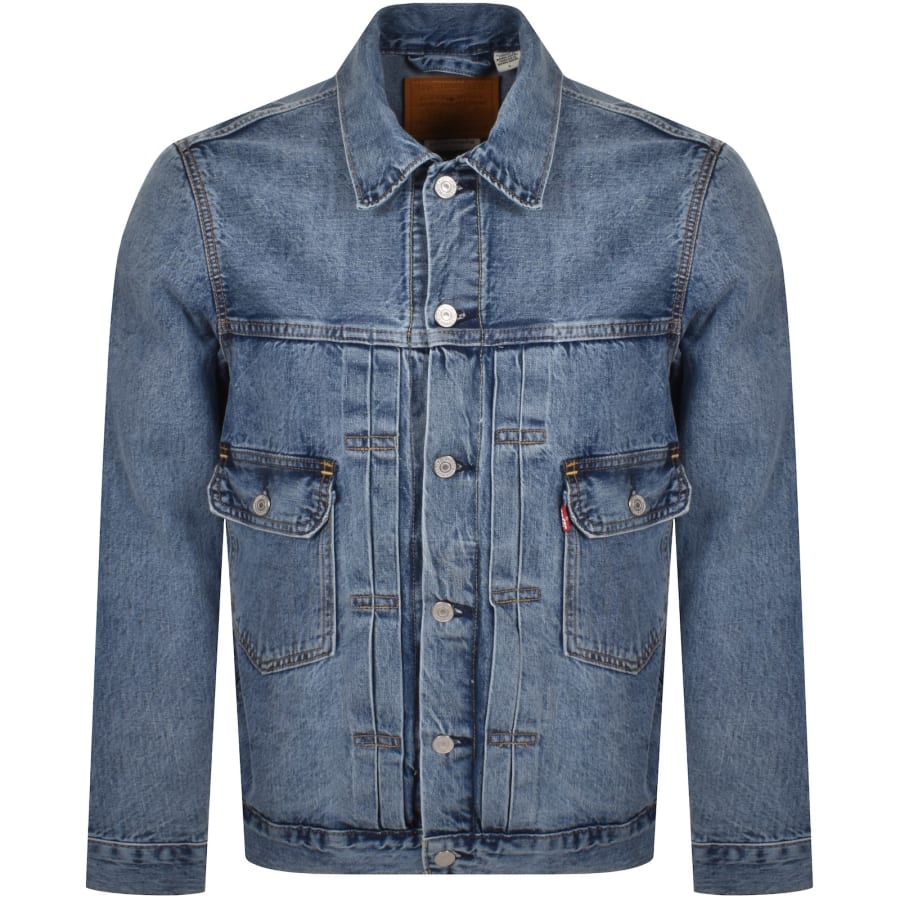 Image number 1 for Levis Type 2 Trucker Denim Jacket Blue