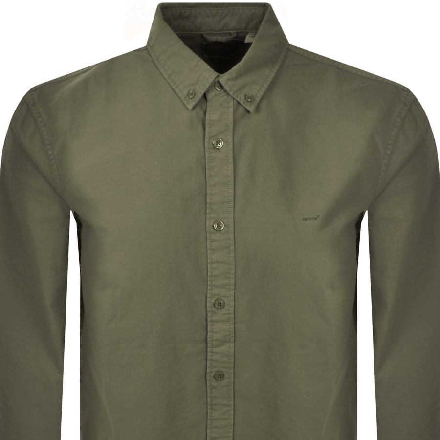 Image number 2 for Levis Authentic Button Down Shirt Green