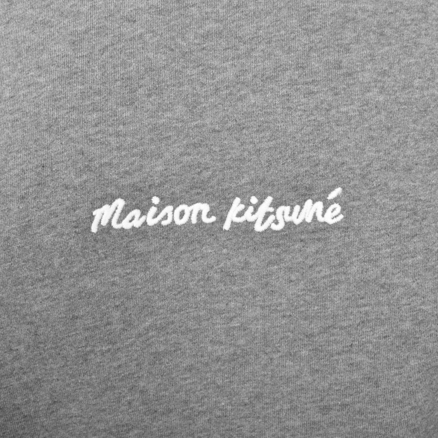 Image number 3 for Maison Kitsune Oversize Raglan Sweatshirt Grey