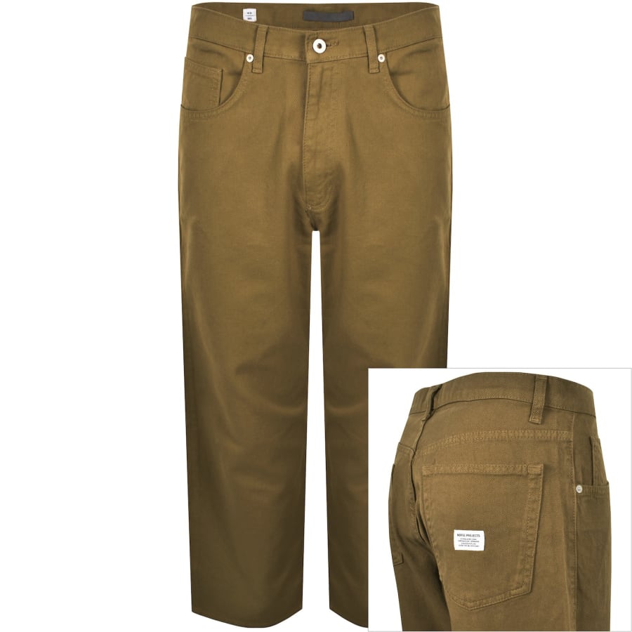 Image number 1 for Norse Projects Mogens Twill Trousers Brown