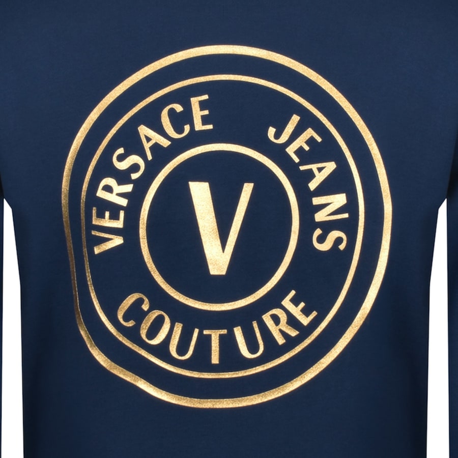 Image number 3 for Versace Jeans Couture Logo Sweatshirt Navy