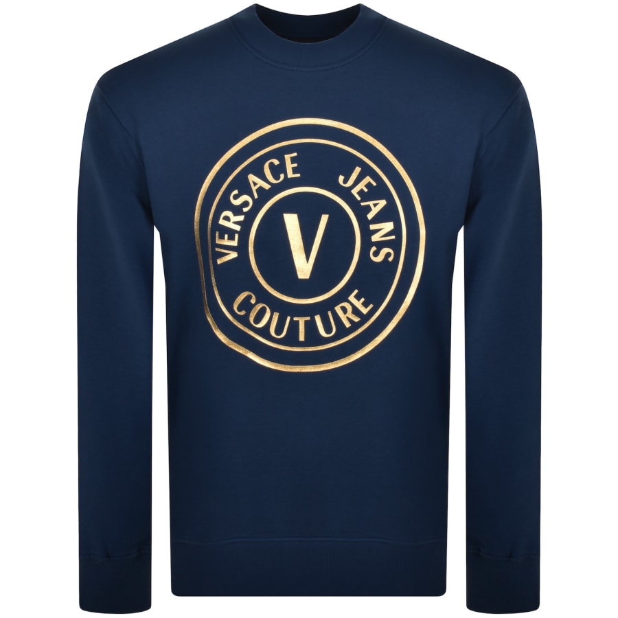 Image number 1 for Versace Jeans Couture Logo Sweatshirt Navy