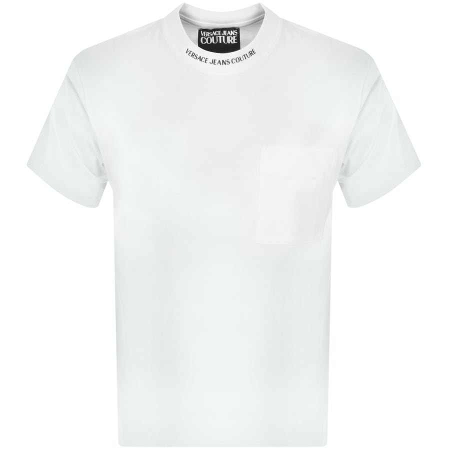 Image number 1 for Versace Jeans Couture Collar T Shirt White