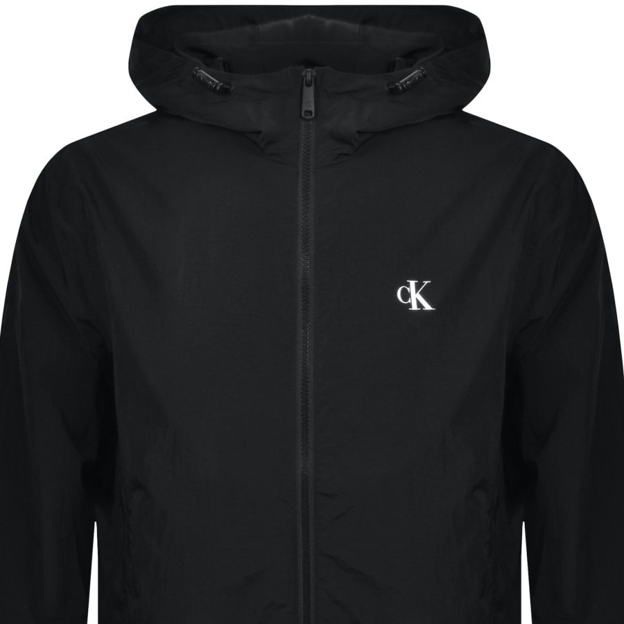 Image number 2 for Calvin Klein Jeans Nylon Windbreaker Black