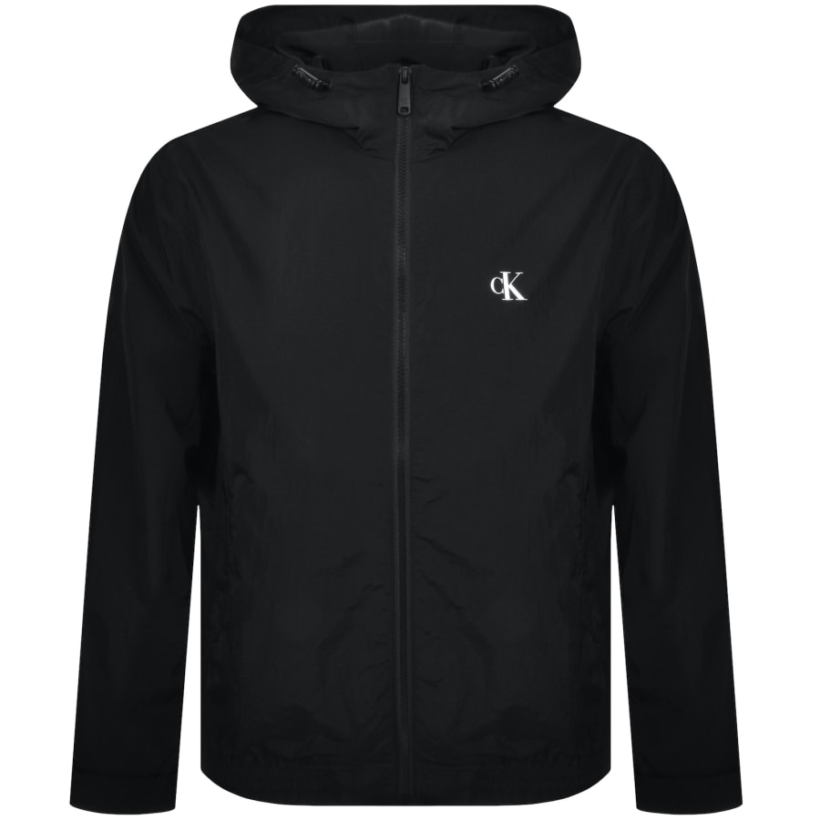 Image number 1 for Calvin Klein Jeans Nylon Windbreaker Black