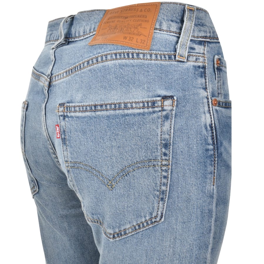 Image number 4 for Levis 512 Slim Tapered Light Wash Jeans Blue