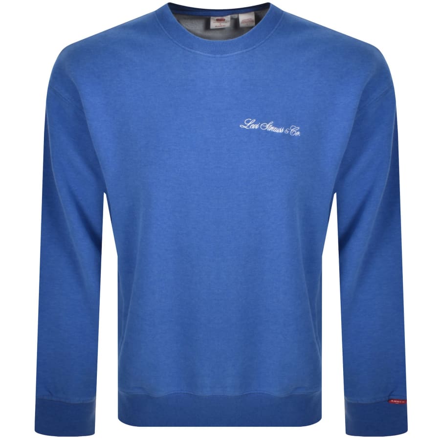 Image number 1 for Levis Relaxed Fit Graphic Sweatshirt Blue