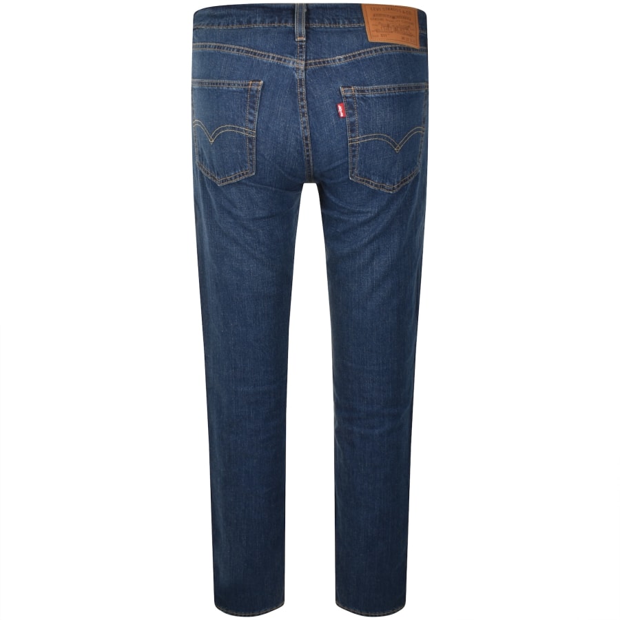 Image number 3 for Levis 511 Slim Fit Jeans Part The Sea Blue