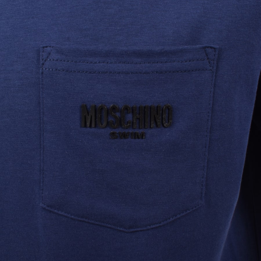 Image number 3 for Moschino Swim Logo T Shirt Blue