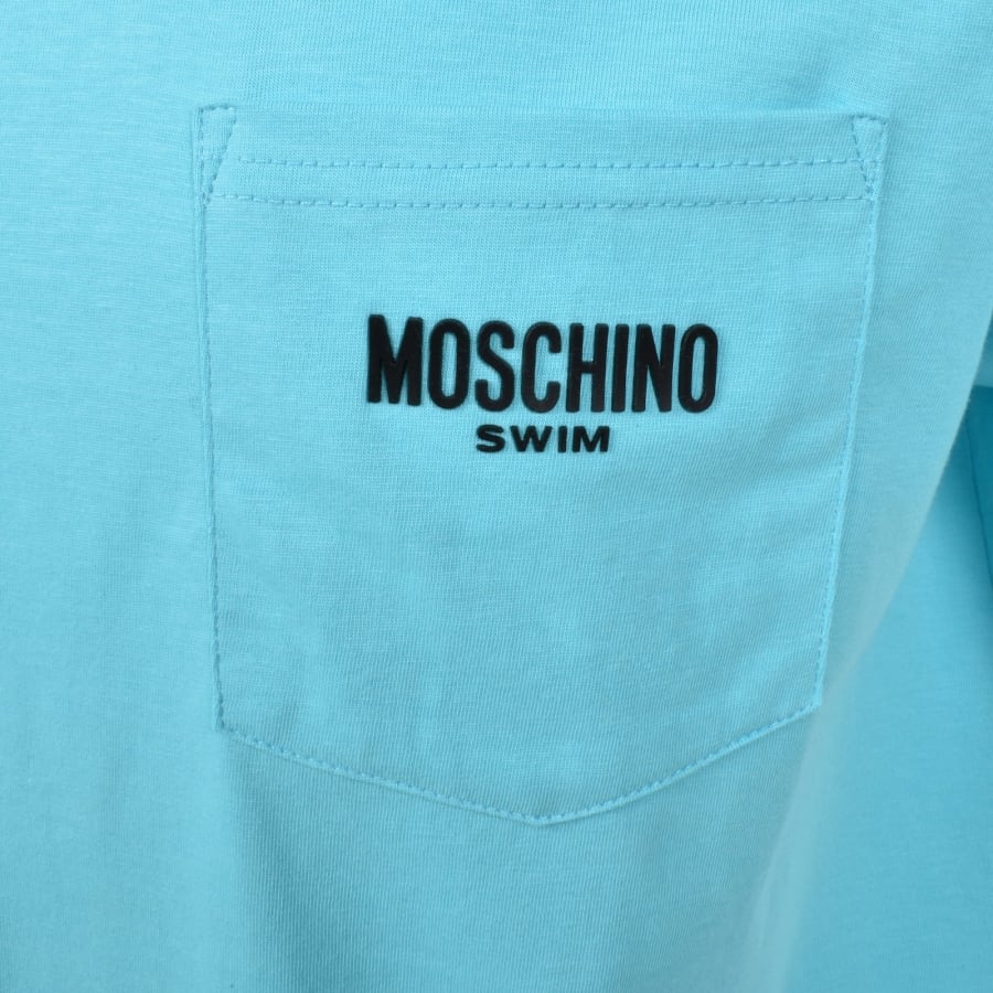 Image number 3 for Moschino Swim Logo T Shirt Blue