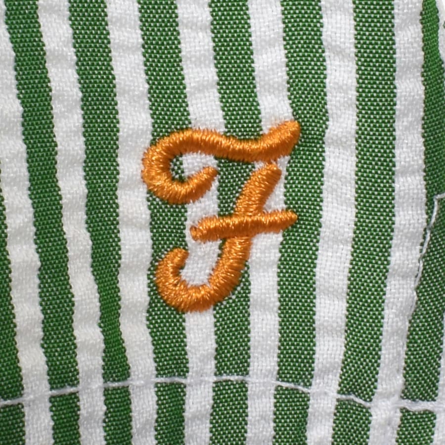 Image number 4 for Farah Colbert Seersucker Stripe Swim Shorts Green