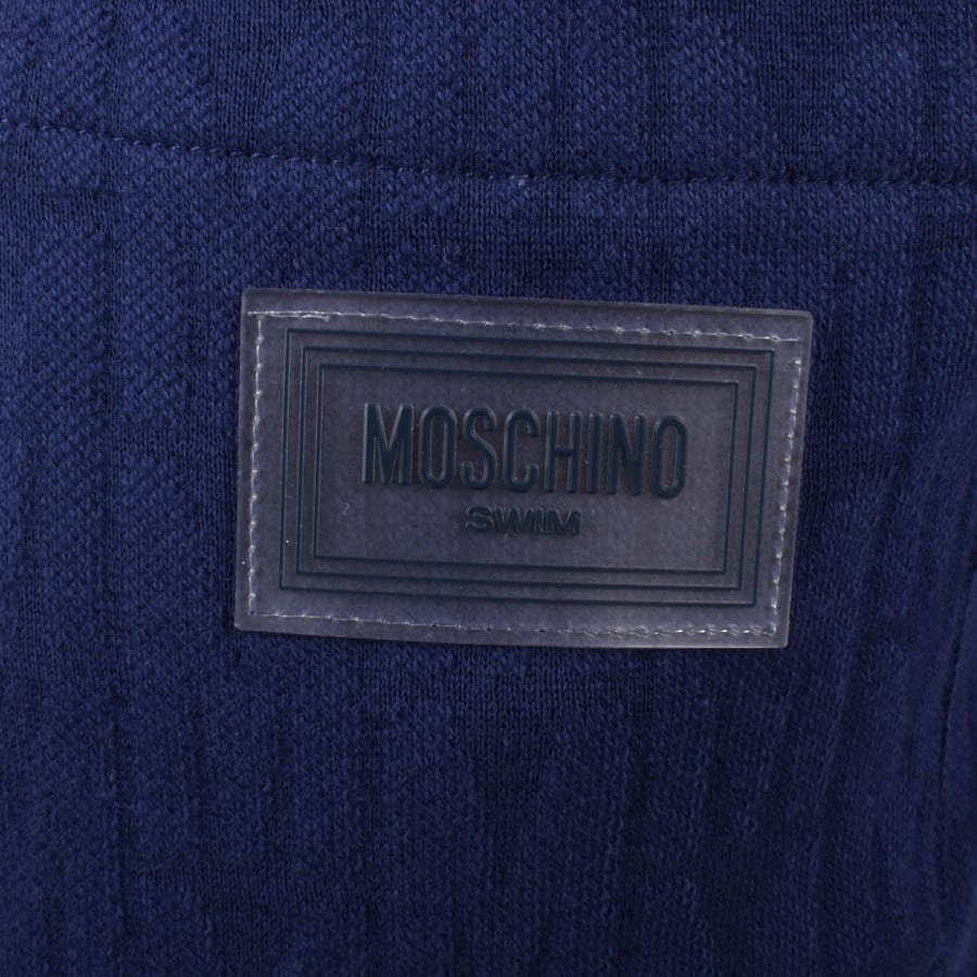 Image number 3 for Moschino Swim Short Sleeved Polo T Shirt Blue