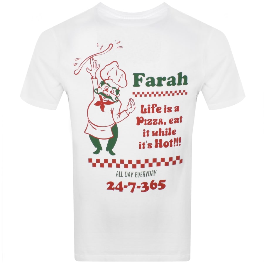 Image number 5 for Farah Powis Graphic T Shirt White