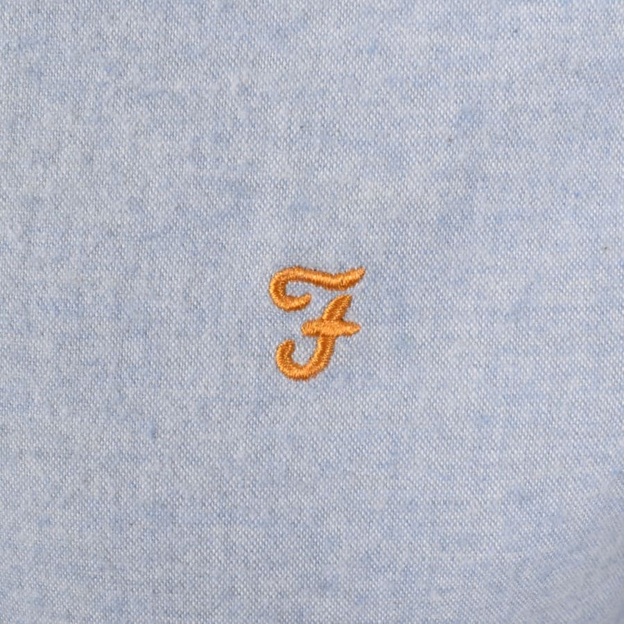 Image number 3 for Farah Steen Long Sleeve Shirt Powder Blue