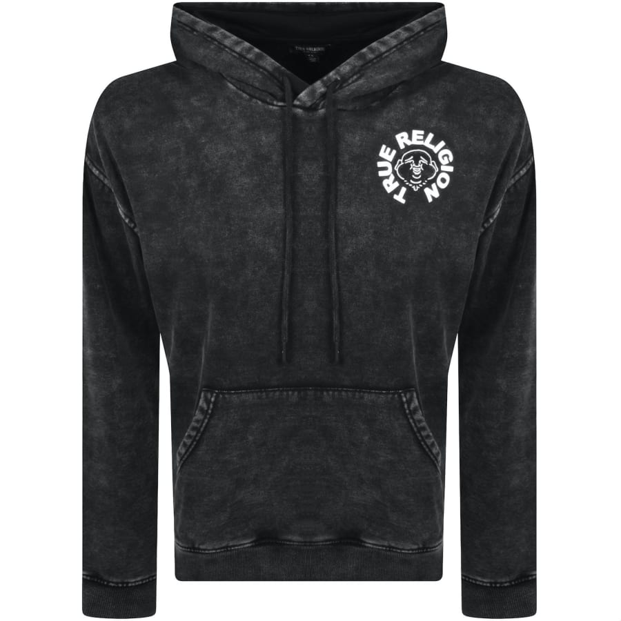 Image number 2 for True Religion Face Hoodie Black