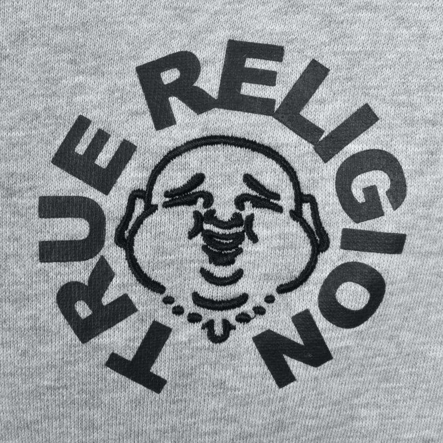 Image number 4 for True Religion Face Hoodie Grey