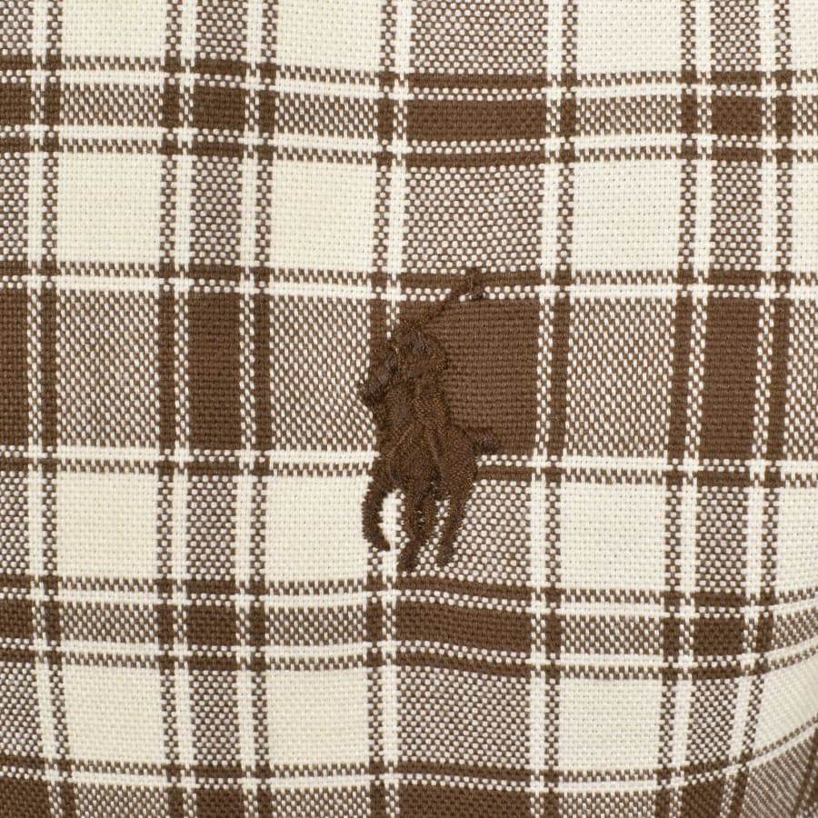 Image number 3 for Ralph Lauren Check Long Sleeve Shirt Brown