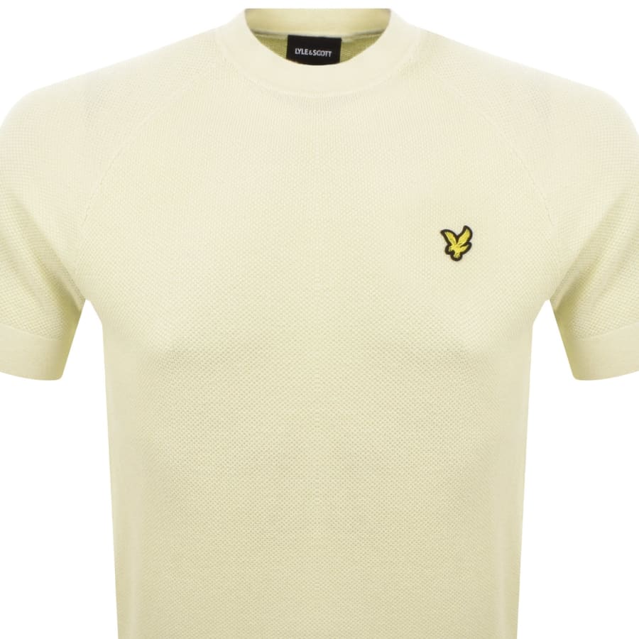 Image number 2 for Lyle And Scott Knitted T Shirt Cream