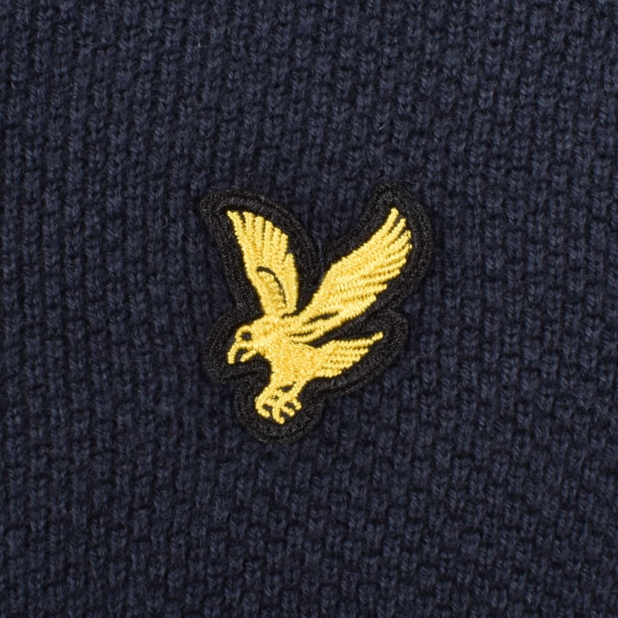 Image number 3 for Lyle And Scott Linen Blend Knitted Shirt Navy