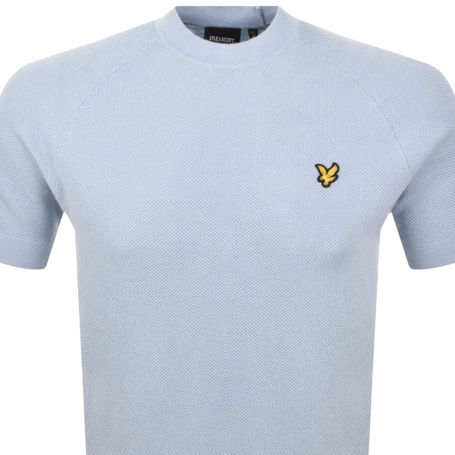 Image number 2 for Lyle And Scott Knitted T Shirt Blue