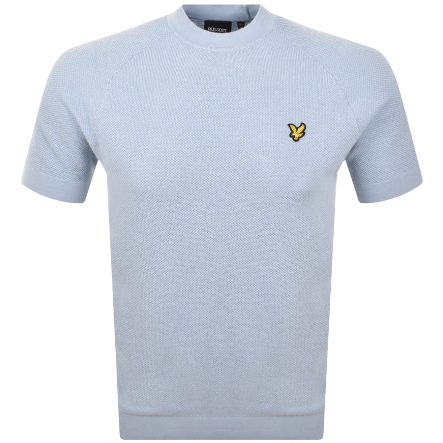 Image number 1 for Lyle And Scott Knitted T Shirt Blue