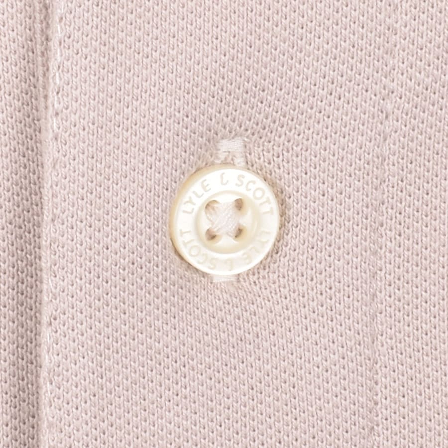 Image number 4 for Lyle And Scott Tipped Polo T Shirt Pink Salt