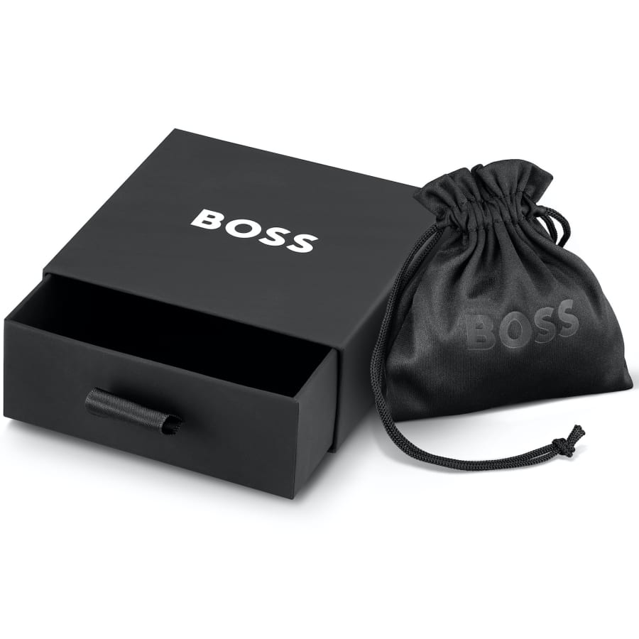Image number 3 for BOSS Doran Braided Chain Bracelet Silver