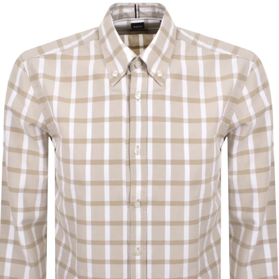 Image number 2 for BOSS C Liam BD Long Sleeved Shirt Beige
