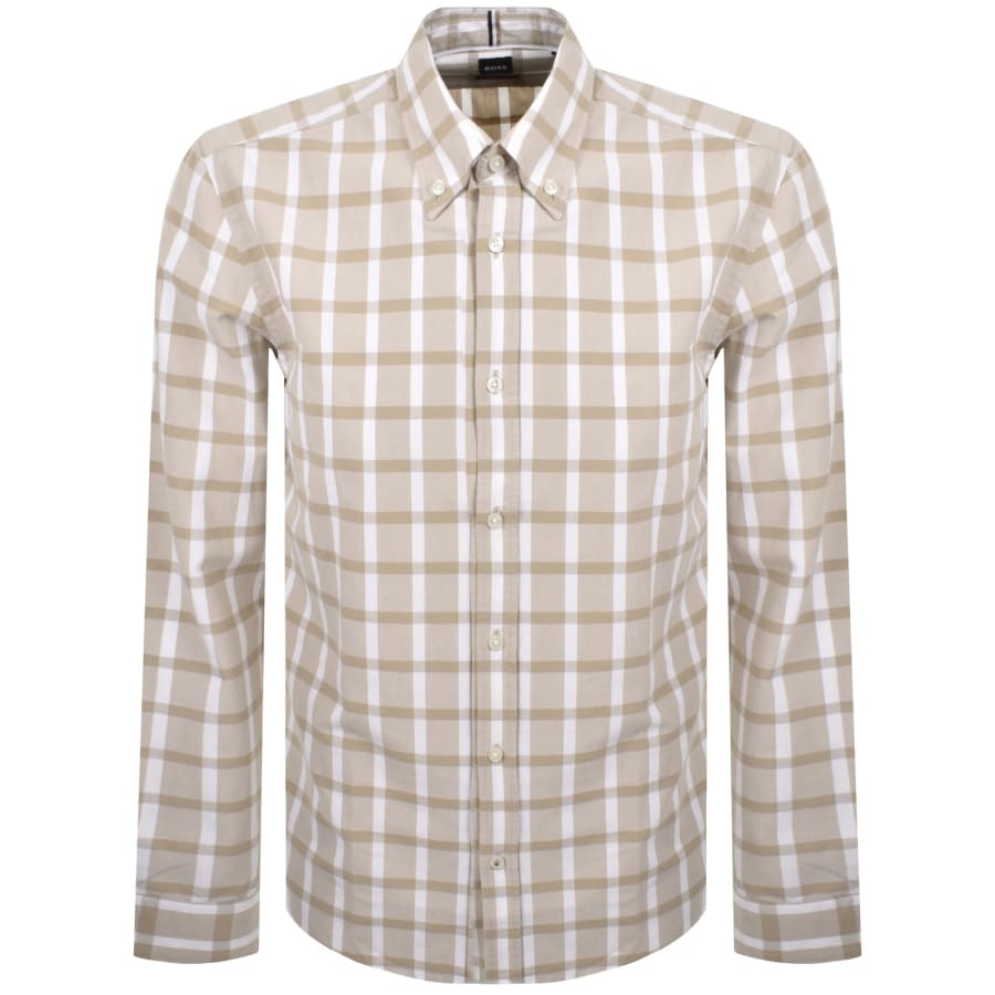 Image number 1 for BOSS C Liam BD Long Sleeved Shirt Beige