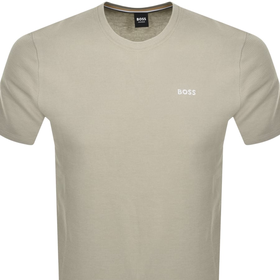 Image number 2 for BOSS Waffle T Shirt Beige
