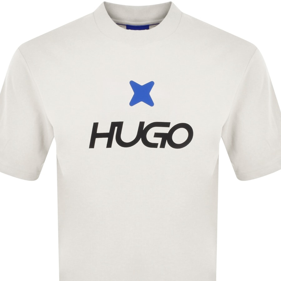 Image number 2 for HUGO Blue New Romi T Shirt Cream